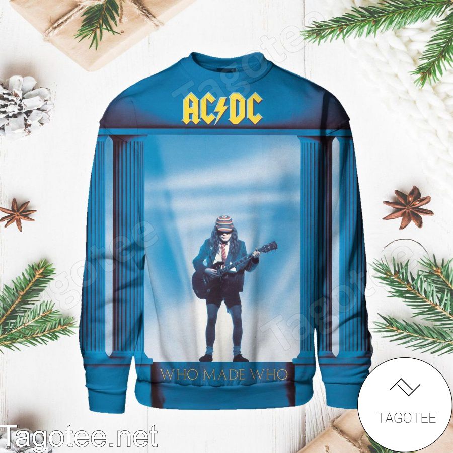 Ac Dc Who Made Who Album Cover Long Sleeve Shirt