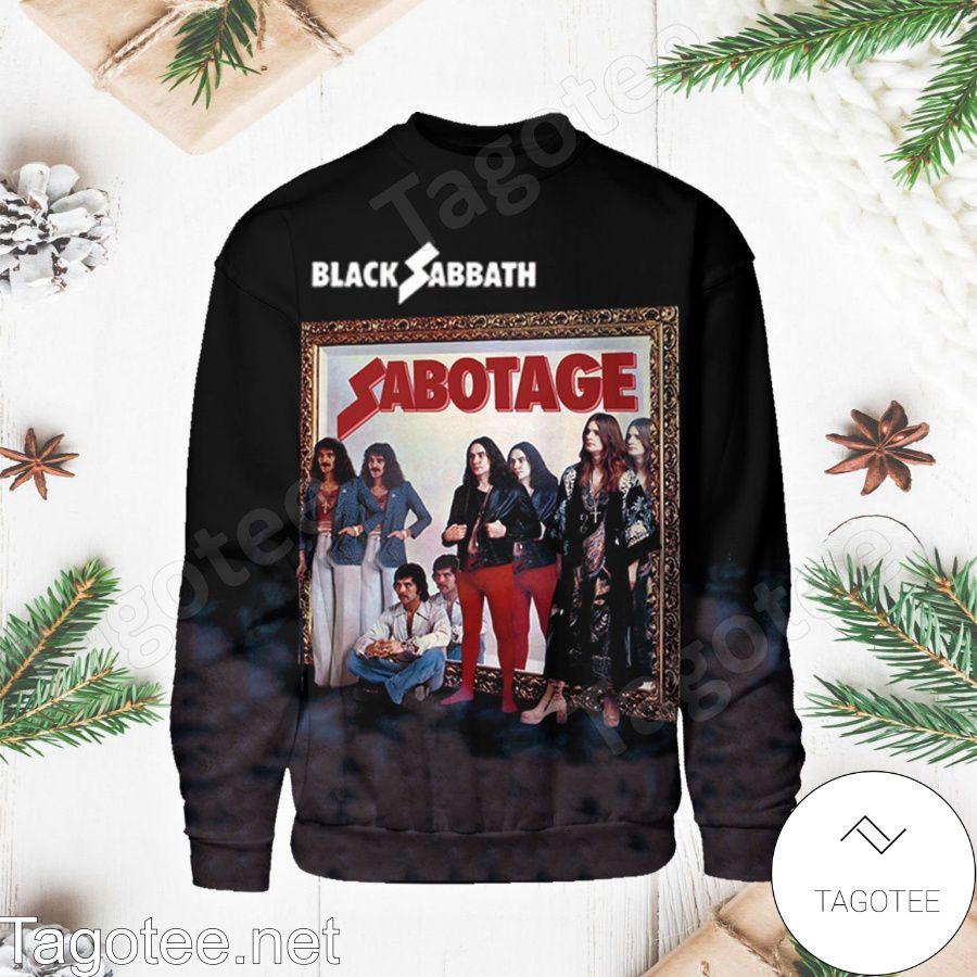 Black Sabbath Sabotage Album Cover Long Sleeve Shirt