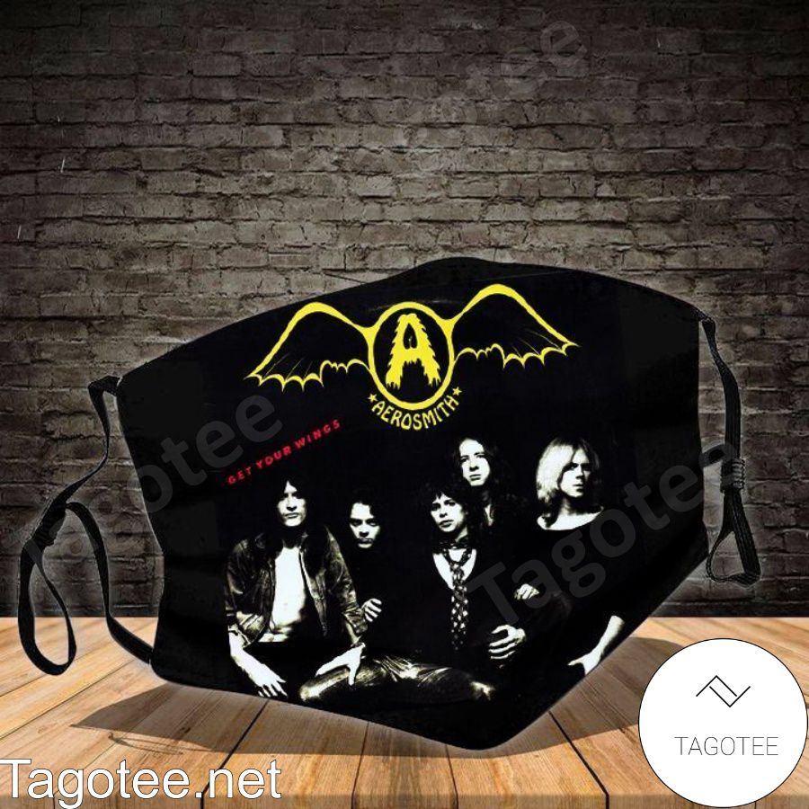 Aerosmith Get Your Wings Album Cover Face Mask