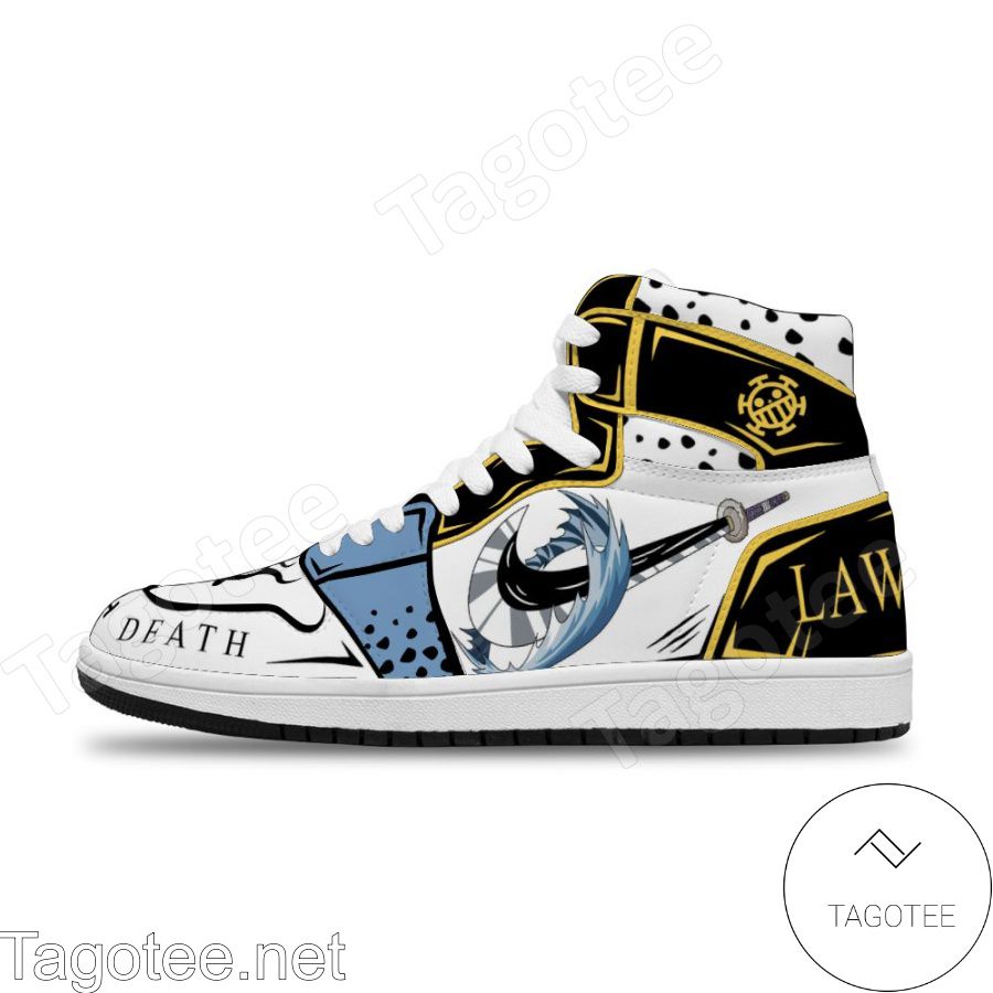 Anime One Piece Sneakers Trafalgar Law Air Jordan High Top Shoes Sneakers