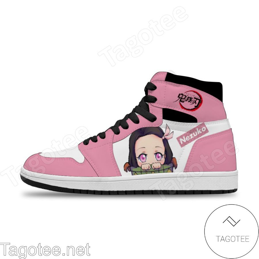 Arctic Pink Demon Slayer Nezuko Air Jordan High Top Shoes Sneakers