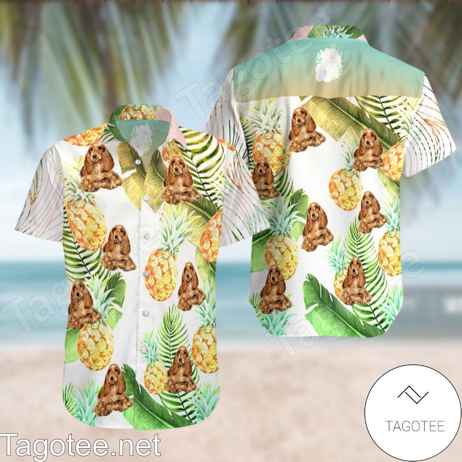 Spaniels Cocker Dog Hawaiian Shirt And Short