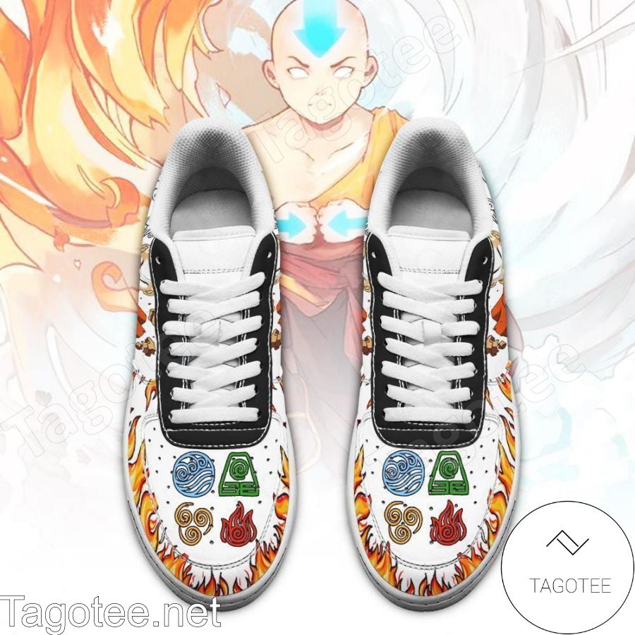 Aang Avatar Airbender Four Nation Tribes Air Force Shoes a