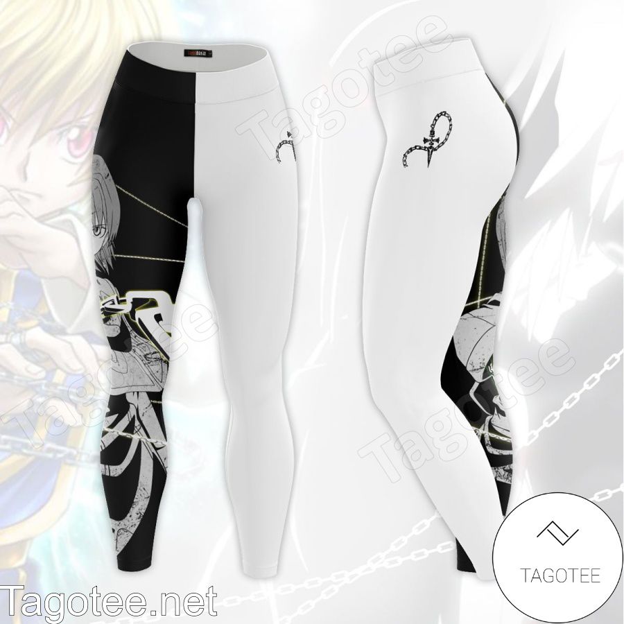 Anime Hunter X Hunter Kurapika Black And White Leggings a