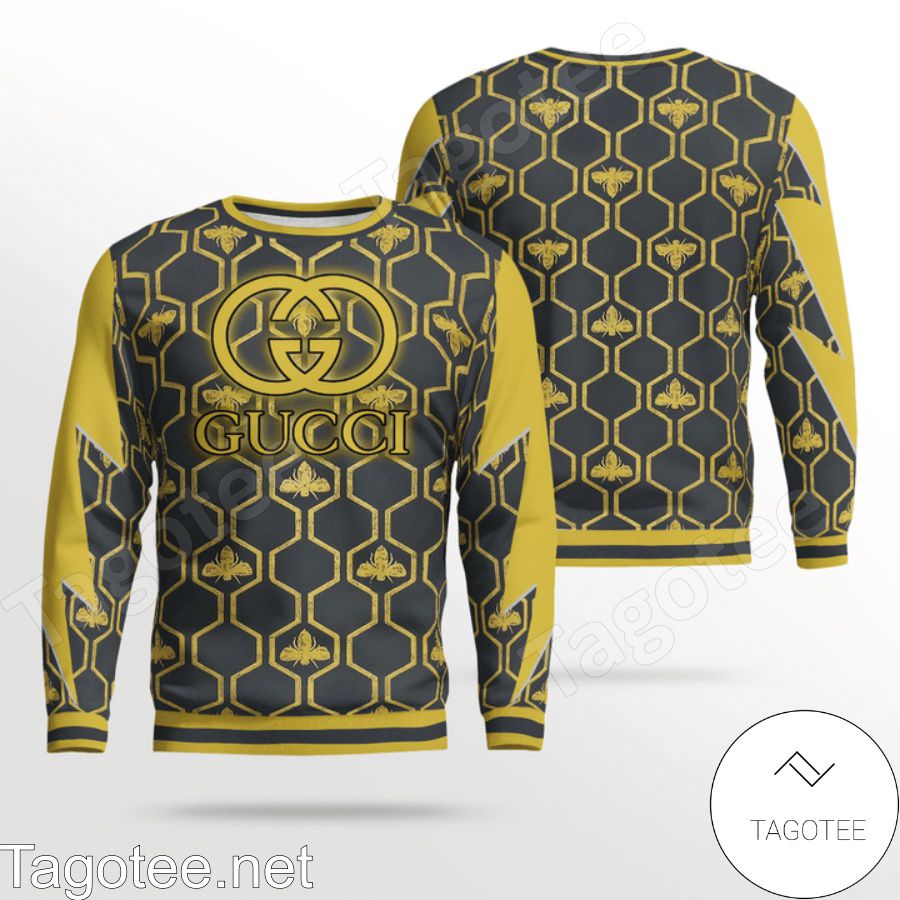 Gucci Bee Hive Pattern Sweater