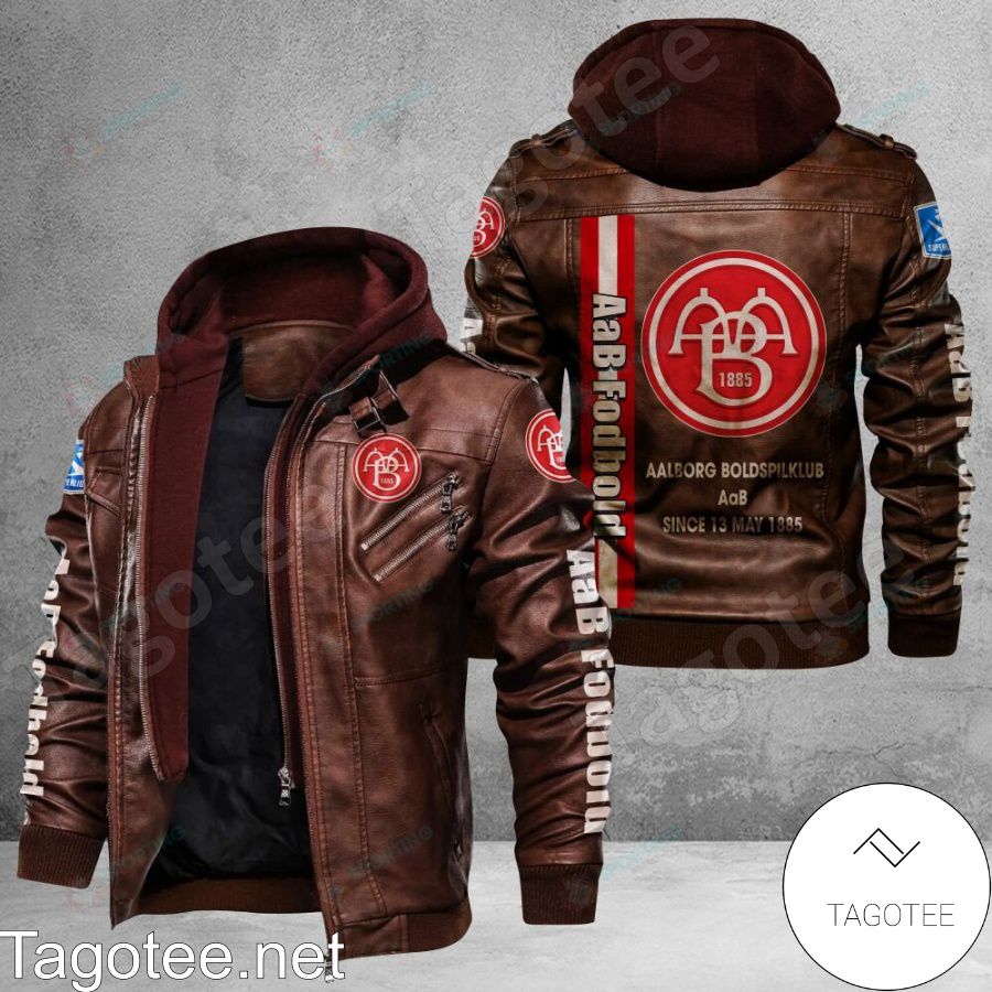AaB Fodbold Logo Leather Jacket a